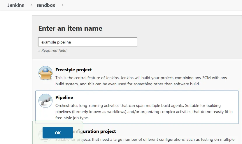 Create a pipeline job